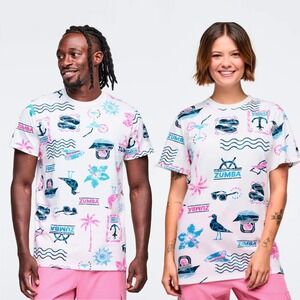 NWOT ZUMBA Cruise Unisex Tee Size M/L